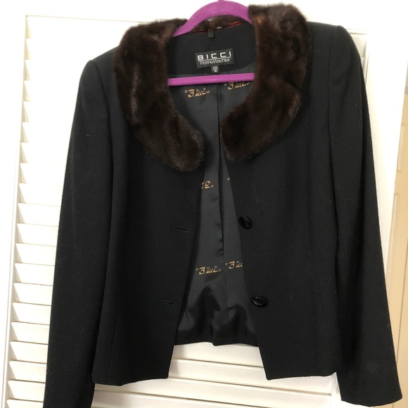 Vintage Bicci Florine Wachter Suit with fur collar